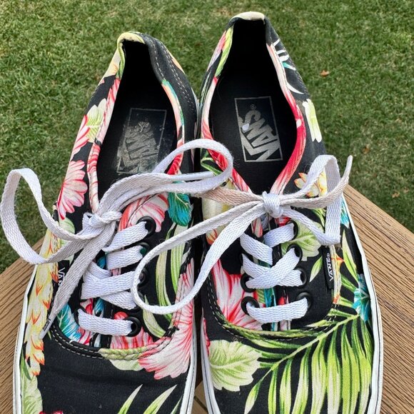 Thrashed Vans Era Low Top Sneakers HAWAIIAN FLORA 5000200 W 8 M 6.5 - Picture 13 of 15
